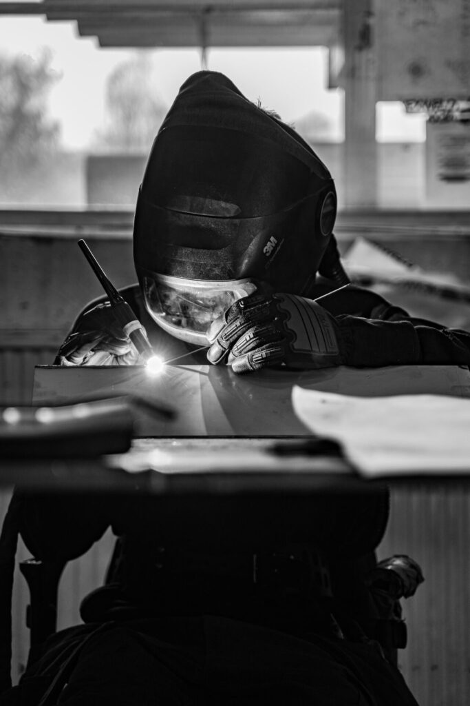 tig welding with gloves