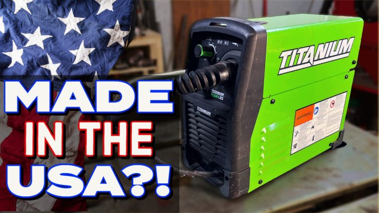 Titanium welder and American flag